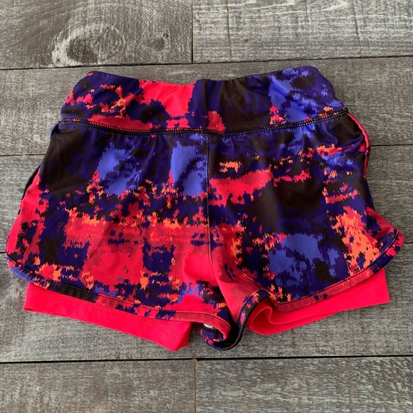 New Balance Girls Layered Performance Shorts - Picture 4 of 7